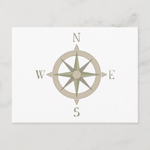 Compass Postcard