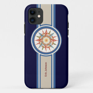 compass rose - add name iPhone 11 case
