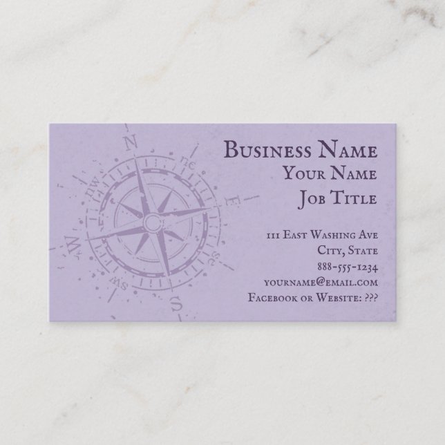Compass Rose Appointment Card (Front)