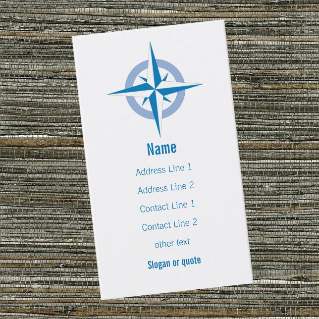 Compass Rose Business Card (Creator Uploaded)