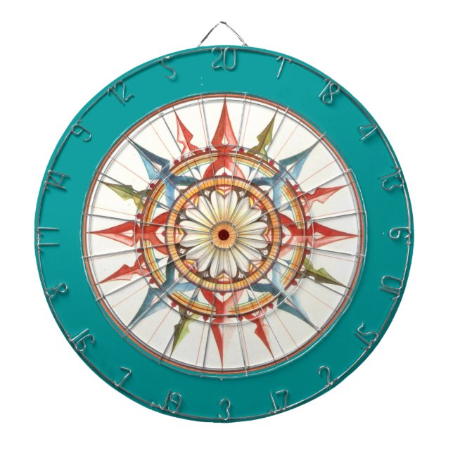 compass rose - mandala dartboard (Front)