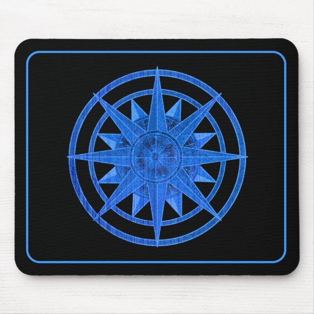 Compass Rose Mouse Mat (Front)
