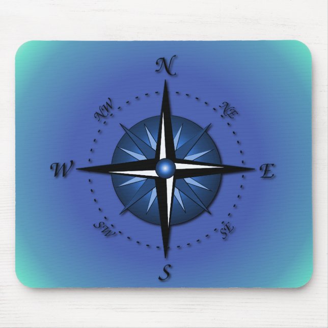 Compass Rose Mouse Mat (Front)