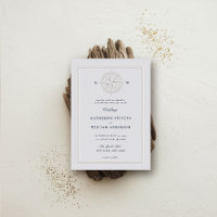 Compass Rose Nautical Coastal Formal Frame Wedding
