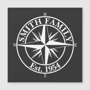 Compass star monogram personalizable emblem