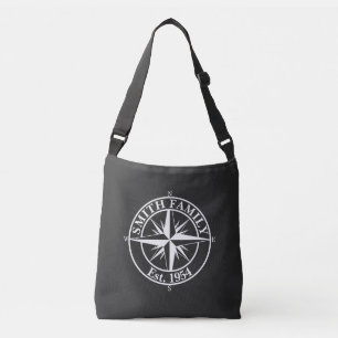 Compass star monogram personalizable emblem crossbody bag