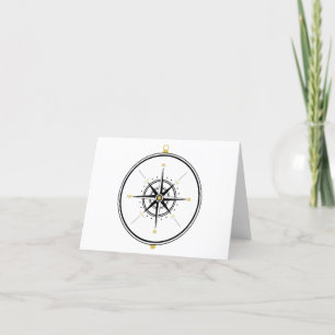 Compass Thank You Card