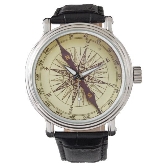 men's watch with compass