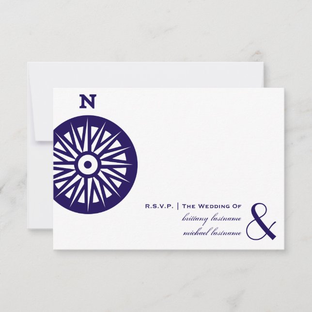 Compass Wedding RSVP (Front)