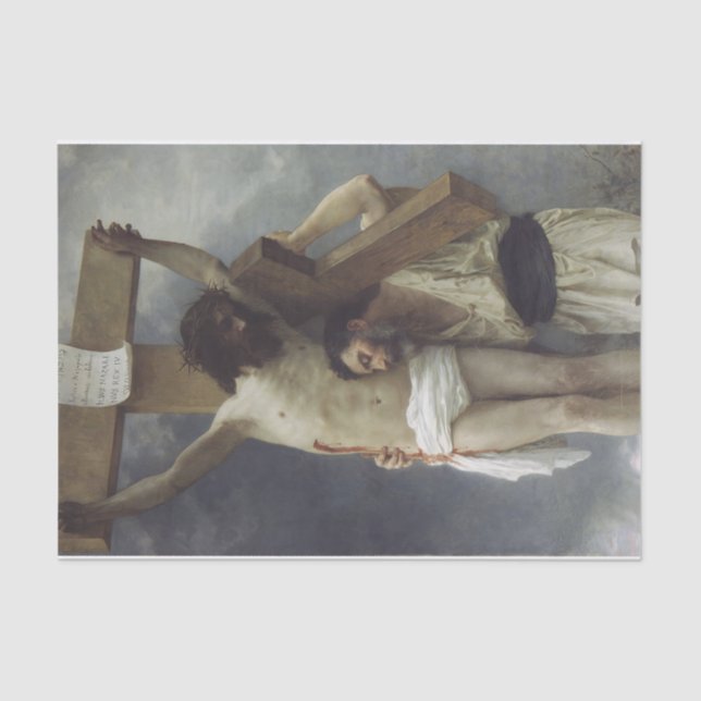 Compassion by William Bouguereau Tissue Paper (Front)
