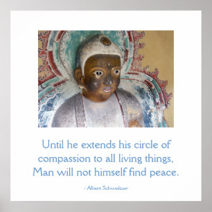 Compassion for Animals Buddha Poster