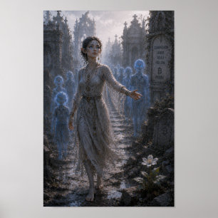 Compassion / Guide of Souls / Cemetery Ruins Poster