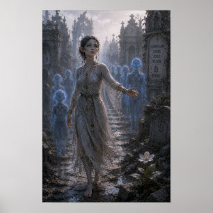 Compassion / Guide of Souls / Cemetery Ruins Poster