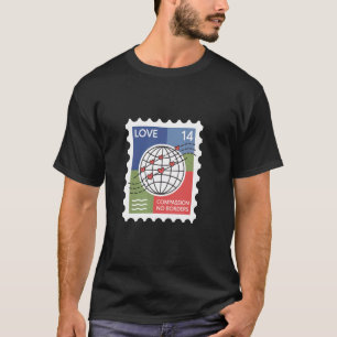 Compassion Has No Borders Love 14 Hearts T-Shirt