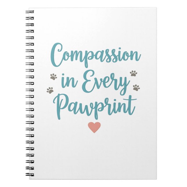 Compassion in Every Pawprint – Vet Tech Notebook (Front)
