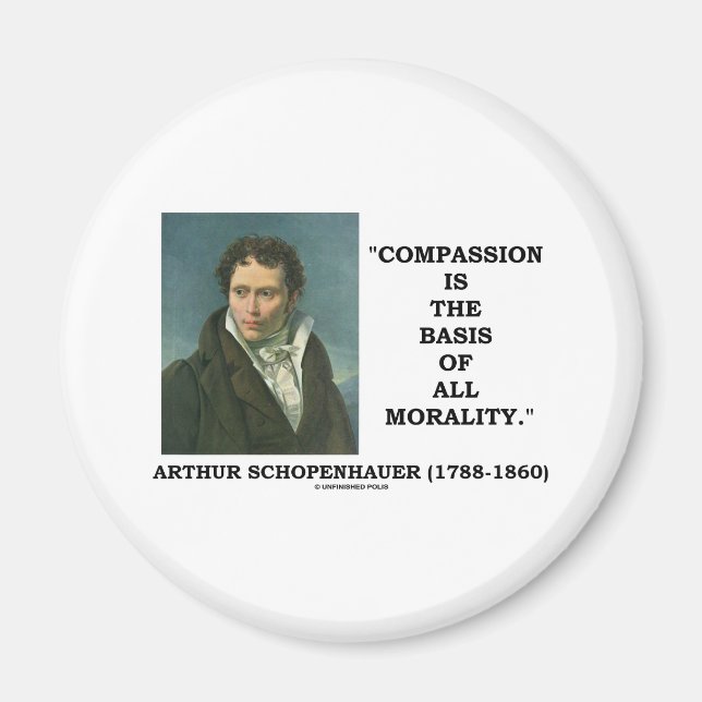 Compassion Is The Basis Of All Morality Quote Magnet (Front)