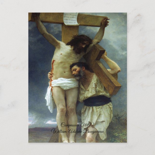 Compassion of Christ Bouguereau Postcard (Front)