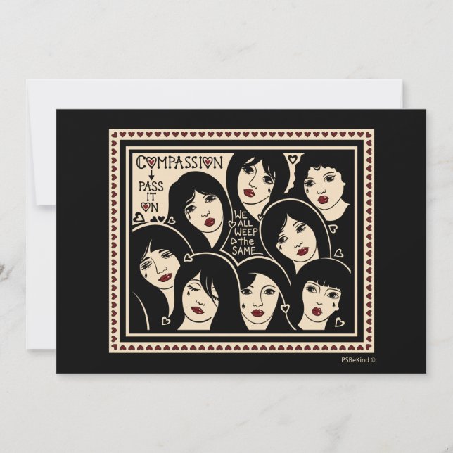 Compassion Pass It On_7"x5" Flat Card (Front)