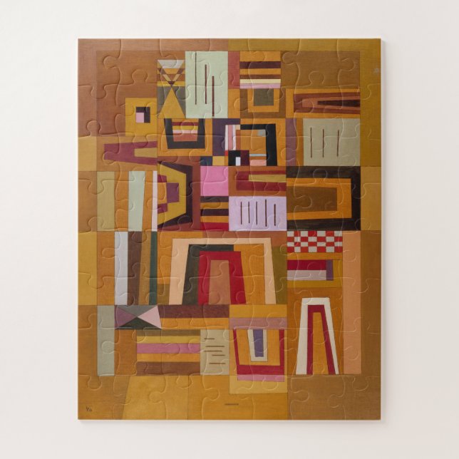 Compensation, Kandinsky Inspired Geometric Art Jigsaw Puzzle (Vertical)