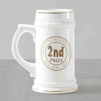 Competition 2nd Prize Trophy Award Beer Stein