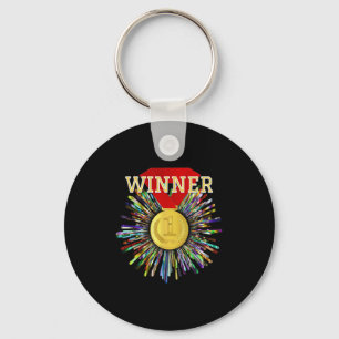 Competition Prize Winner Gold Medal #1  Key Ring