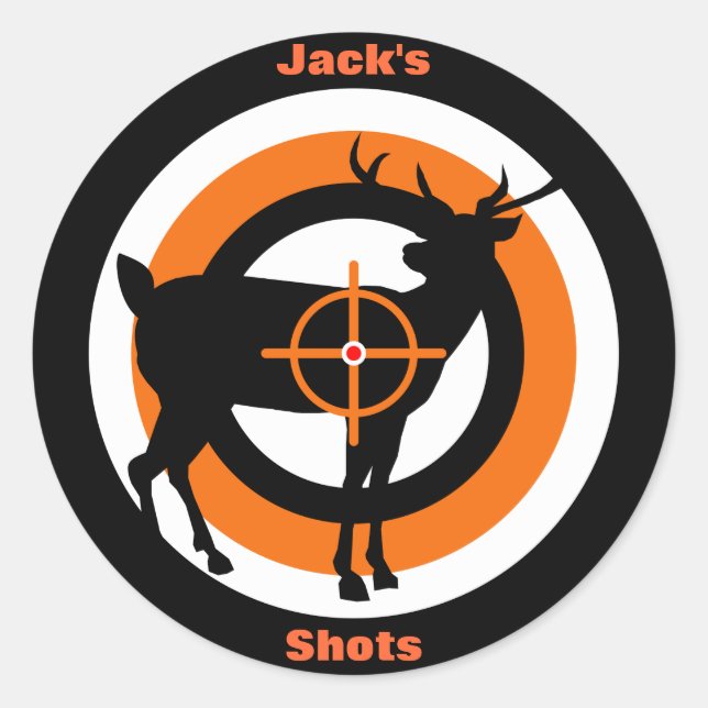 Competition Target Patches Classic Round Sticker (Front)