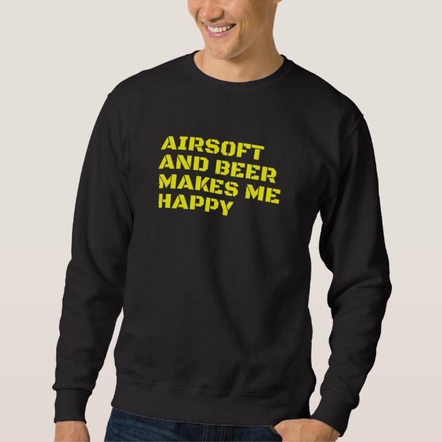 Competitive Airsoft Player Tactical Combat Beer Qu Sweatshirt (Front)