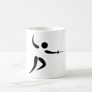 Competitive and Olympic Fencing Pictogram Coffee Mug