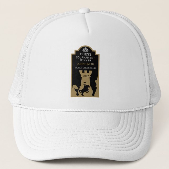 Competitive Chess Players Award Trucker Hat (Front)