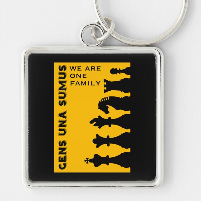 Competitive Chess Players Key Ring (Front)