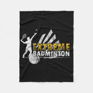 Competitive Extreme Badminton Game Competition Pla Fleece Blanket