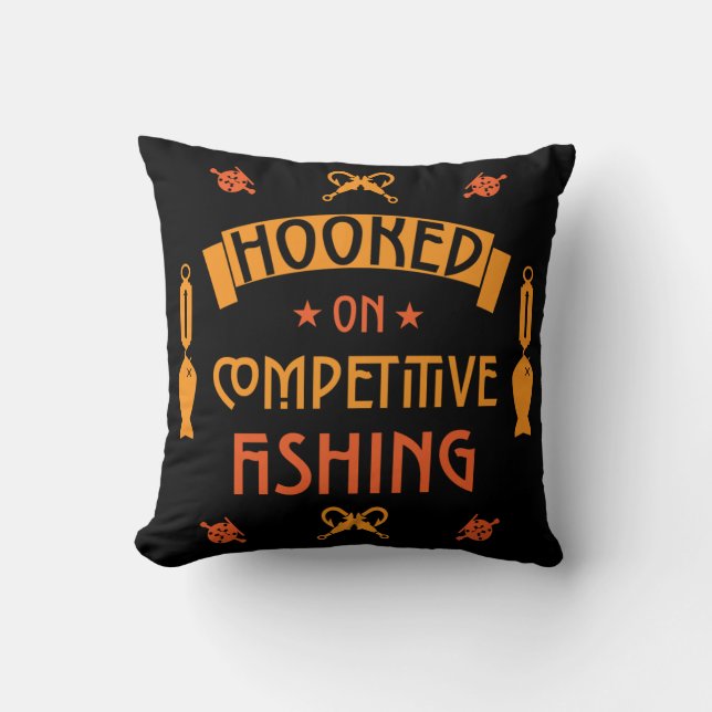 Competitive Fishing Gifts Cushion (Front)