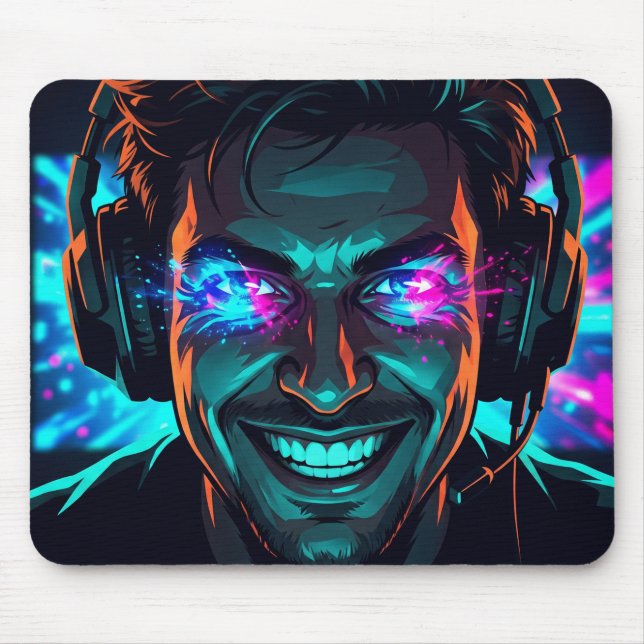 Competitive FPS Gaming Cinematic Headshot Mouse Mat (Front)