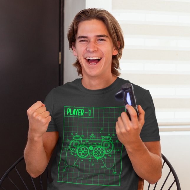 Competitive Gamer Game Player #1  T-Shirt (Creator Uploaded)