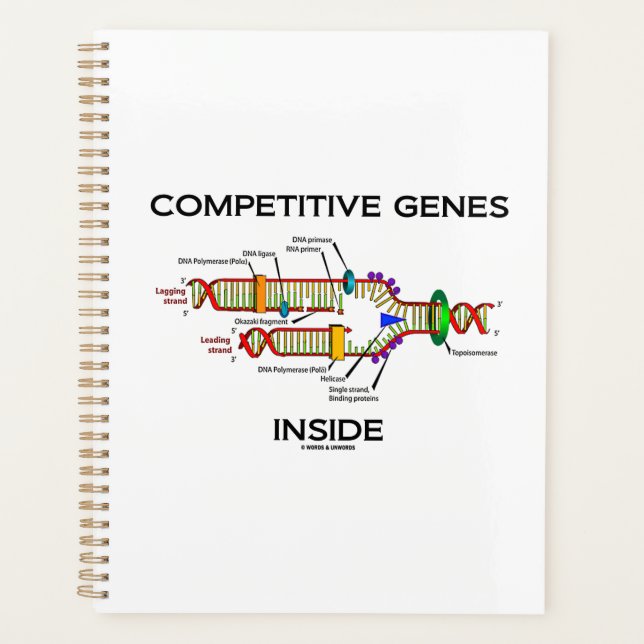 Competitive Genes Inside DNA Replication Humour Planner (Front)