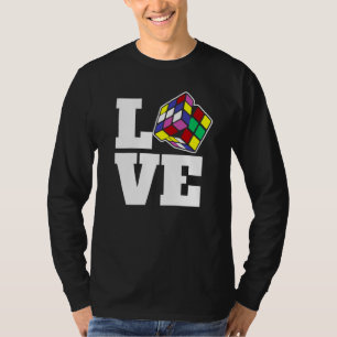 Competitive Puzzle Cube Love Speed Cubing 80's Vin T-Shirt