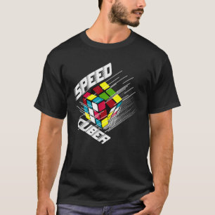 Competitive Puzzle Cube Speed Cuber Hobby 80 s Vin T-Shirt
