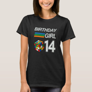 Competitive Speed Cubing 14 Years Old Birthday For T-Shirt