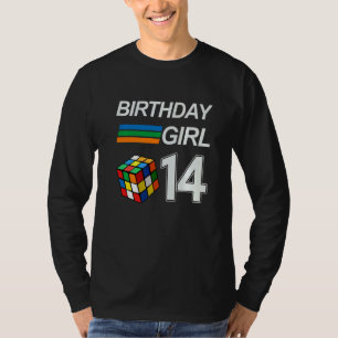 Competitive Speed Cubing 14 Years Old Birthday For T-Shirt