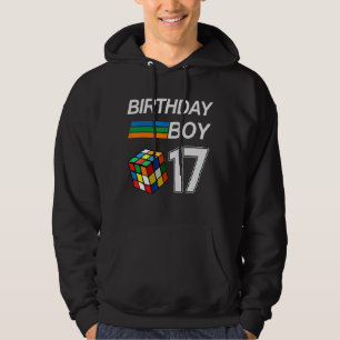 Competitive Speed Cubing 17 Years Old Birthday For Hoodie