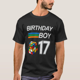Competitive Speed Cubing 17 Years Old Birthday For T-Shirt