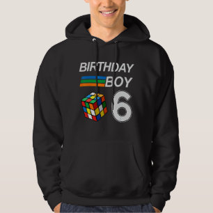 Competitive Speed Cubing 6 Years Old Birthday For Hoodie
