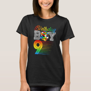 Competitive Speed Cubing 9 Years Old Birthday For T-Shirt