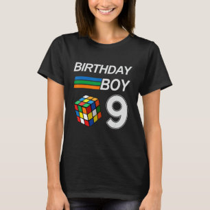 Competitive Speed Cubing 9 Years Old Birthday For T-Shirt