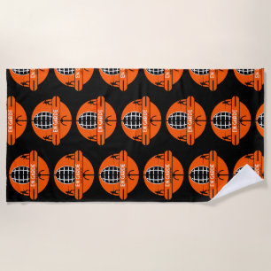 Competitive Sword Fencing Beach Towel