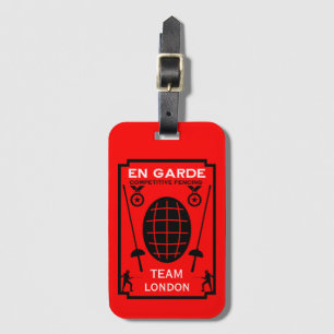 Competitive Sword Fencing Luggage Tag