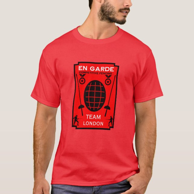 Competitive Sword Fencing T-Shirt (Front)