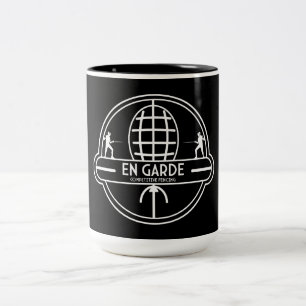 Competitive Sword Fencing Two-Tone Coffee Mug