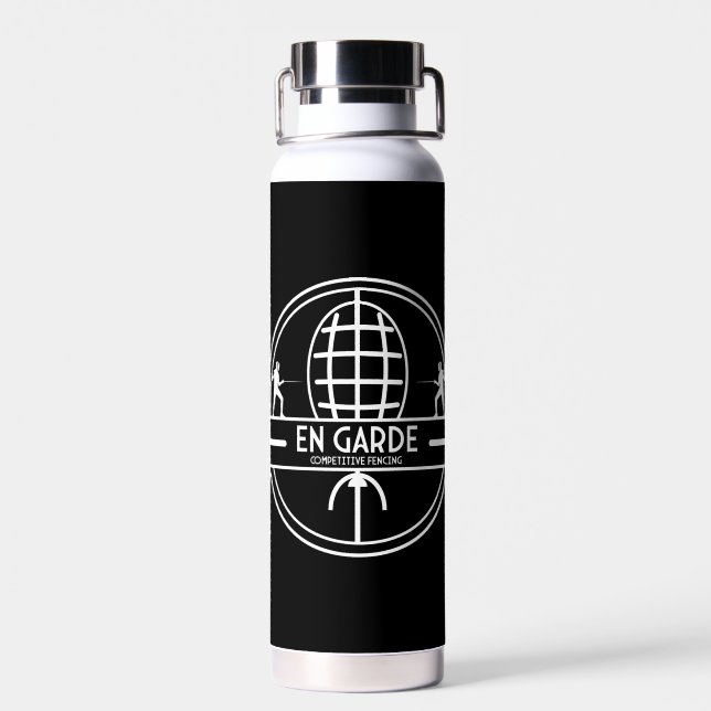 Competitive Sword Fencing Water Bottle (Back)