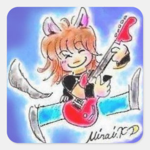 Complacent? What a guitar Square Sticker